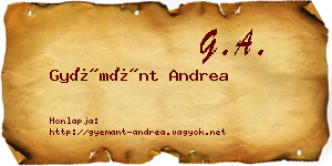 Gyémánt Andrea névjegykártya